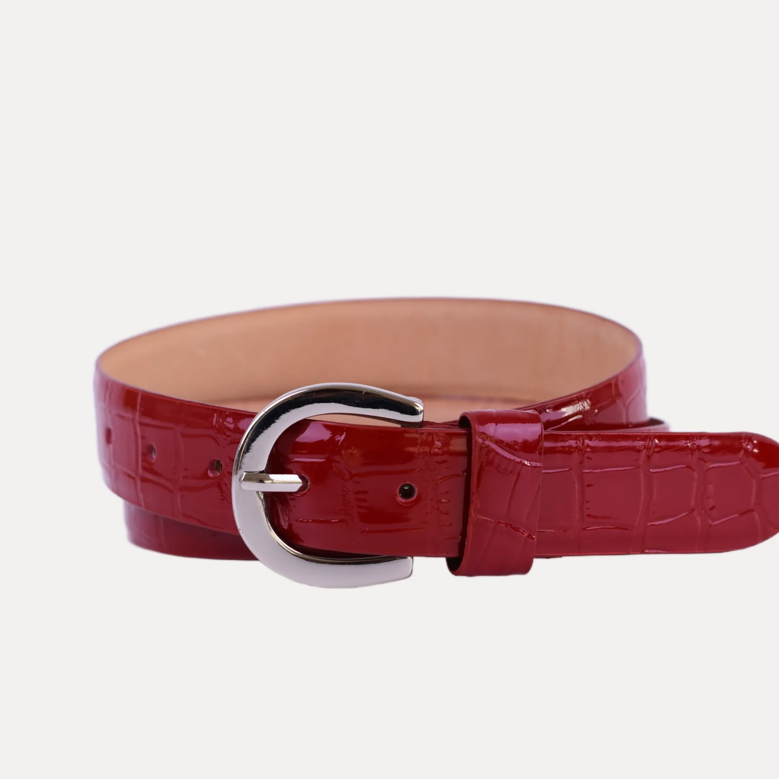 CORREA DE DAMA 3 CM CROCO CHAROL