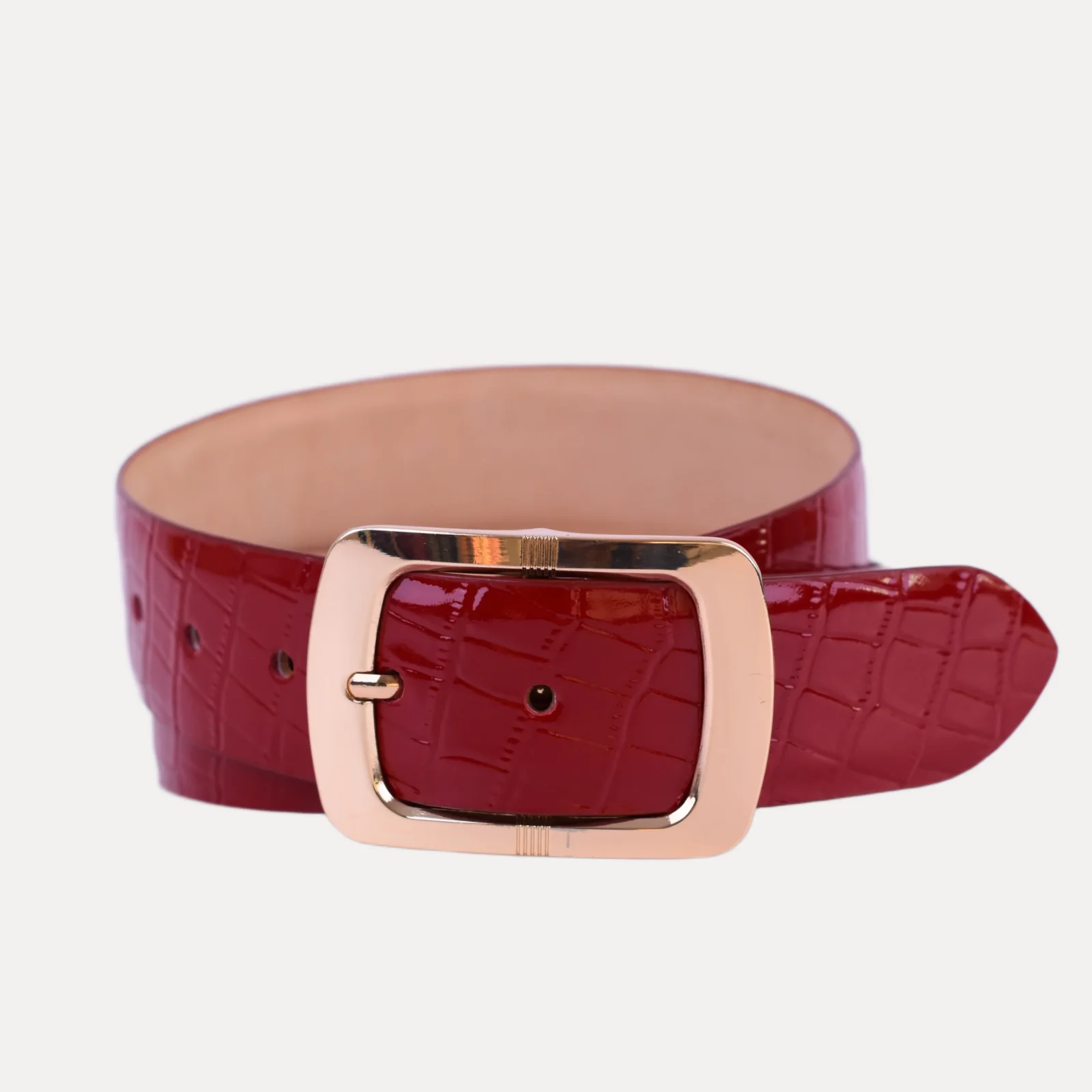 CORREA DE DAMA 3.8 CM CROCO CHAROL